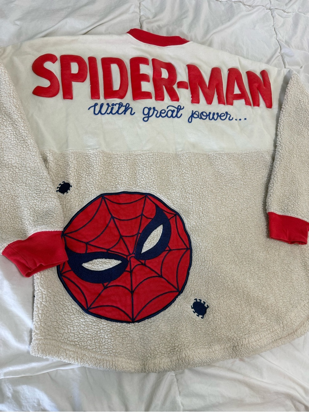 Spider-Man Red & White mens Pullover
